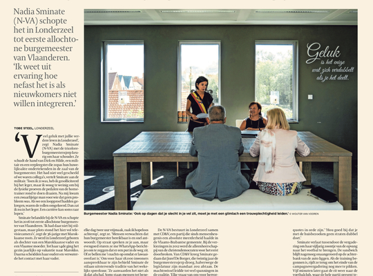 Interview De Tijd - Nadia Sminate