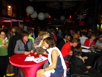 de vrouwelijke supporters frontrow